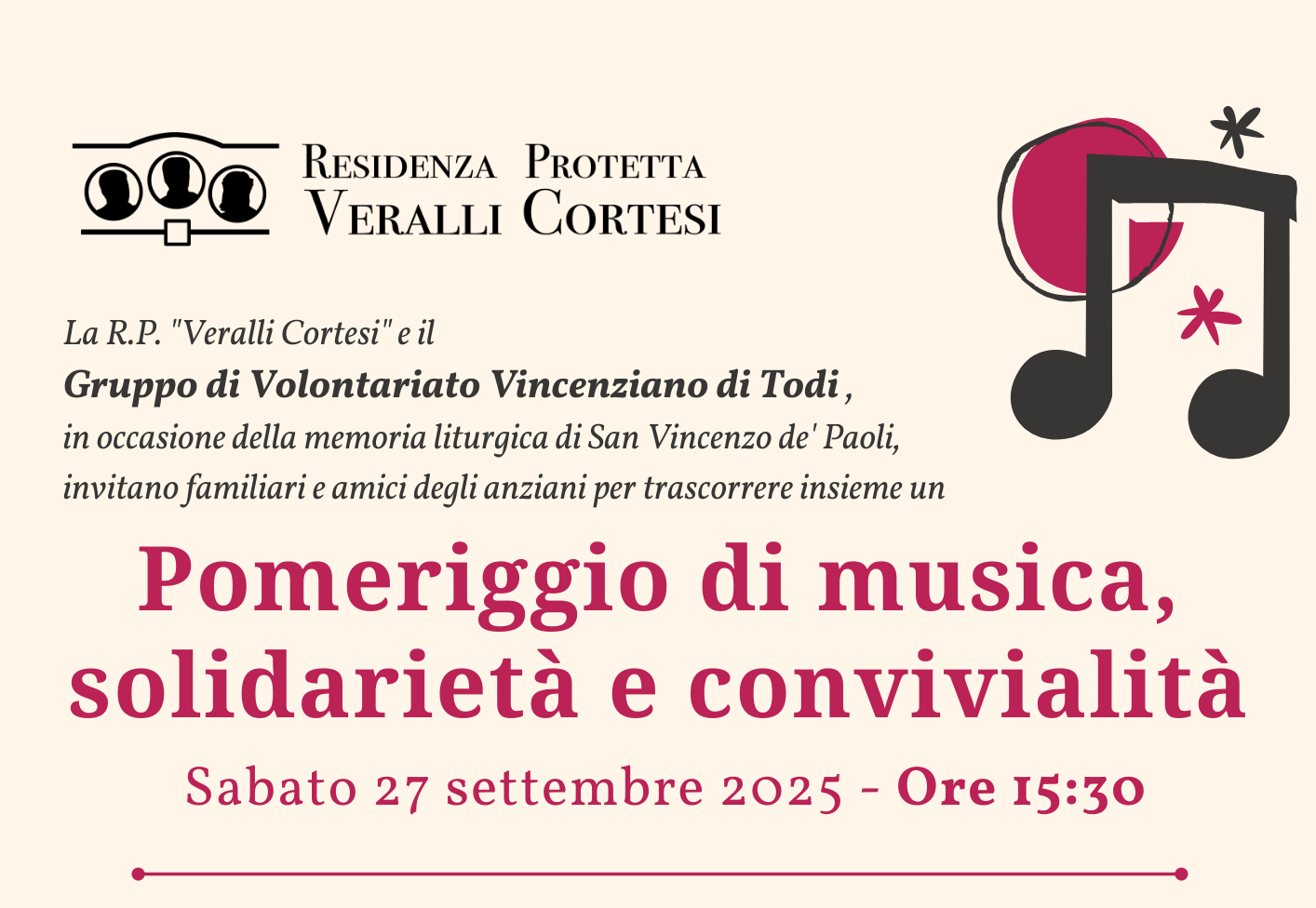 27.09.2025 pomeriggio musica con gruppo volontariato vincenziano short